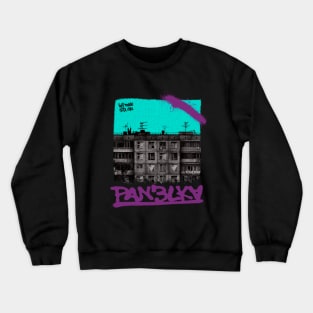 POST-SOVIET PANELKA // Typical russian panel houses Crewneck Sweatshirt